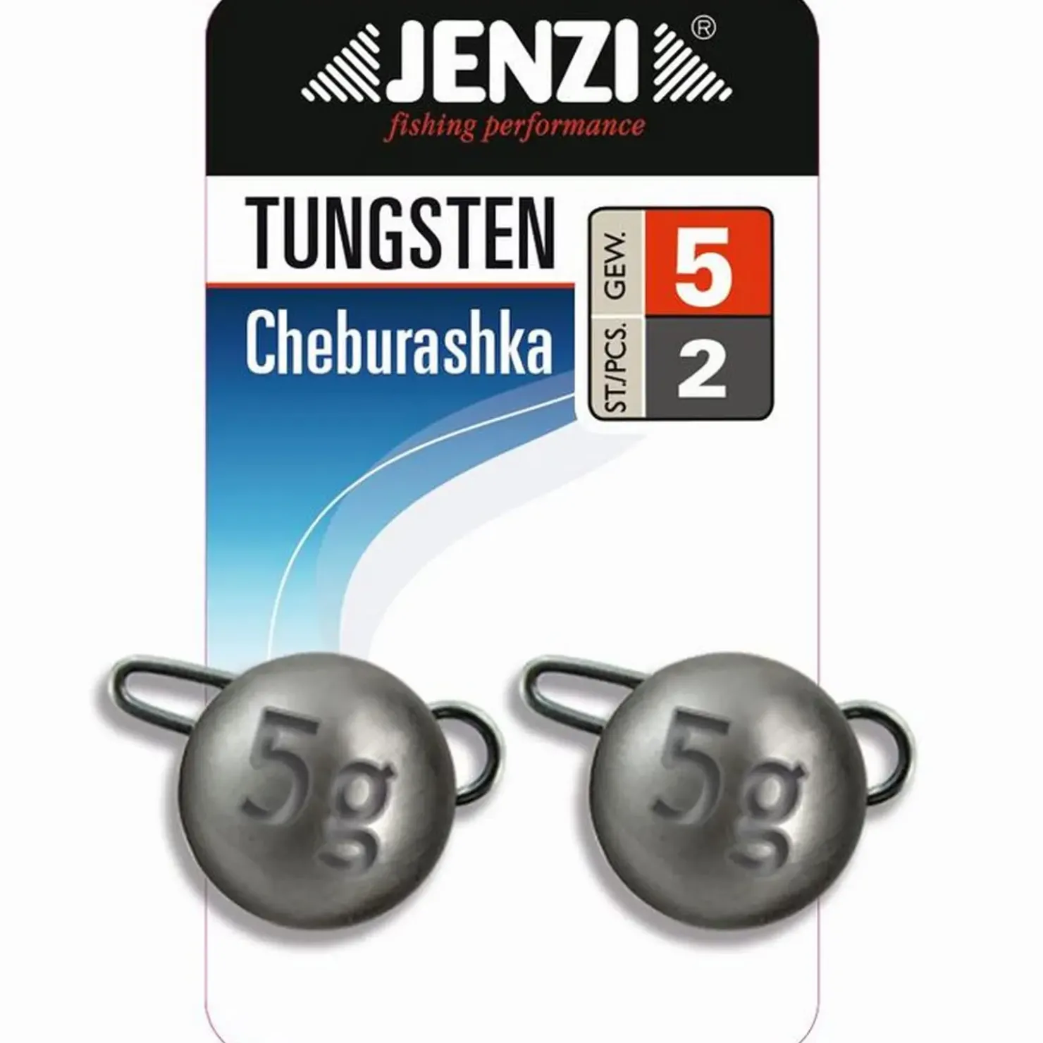 Jenzi Tungsten Cheburashka 2 St 5g Bleikopf-System| Jighaken
