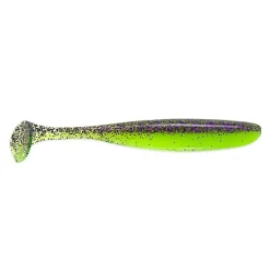 BA-Edition Barsch-Alarm by Johannes Dietel Keitech - BA Edition - Easy Shiner 10,0cm Purple Chartreuse 7Stk. Gummifisch| Gummifische|Zander Gummifisch