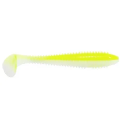 Keitech Fat Swing Impact 9,7cm Chartreuse Shad Gummifisch| Barsch Gummiköder|Gummifische