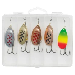 Kinetic C Angeln Spinner Angelköder Angelset - 5 Raubfischspinner 7g mit Box| Sets Spinnfischen|Spinner