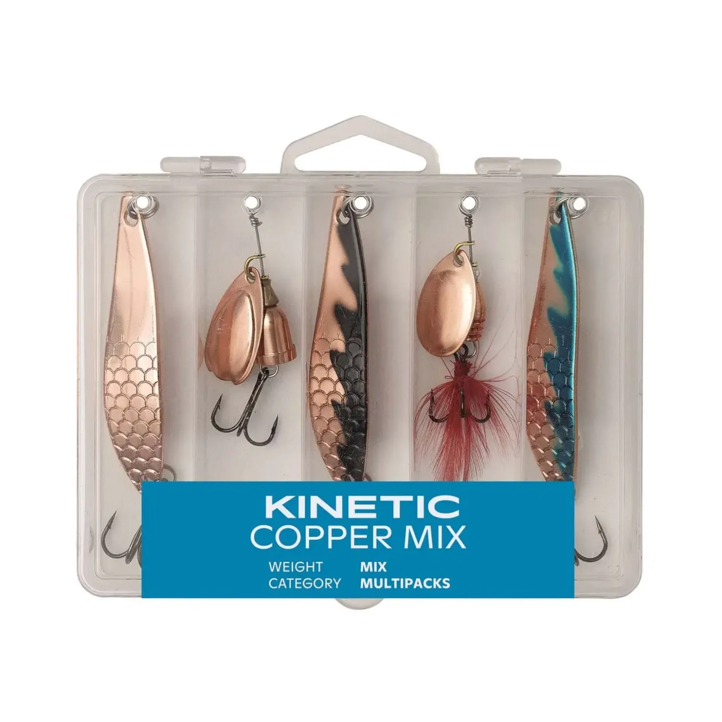 Kinetic Copper Mix Spinnköder Set bleifrei – Angelset Raubfisch| Sets Spinnfischen|Spinner