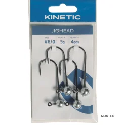 Kinetic Jighead #8/0 40g 2pcs Profi Jigkopf bleifrei| Jigköpfe