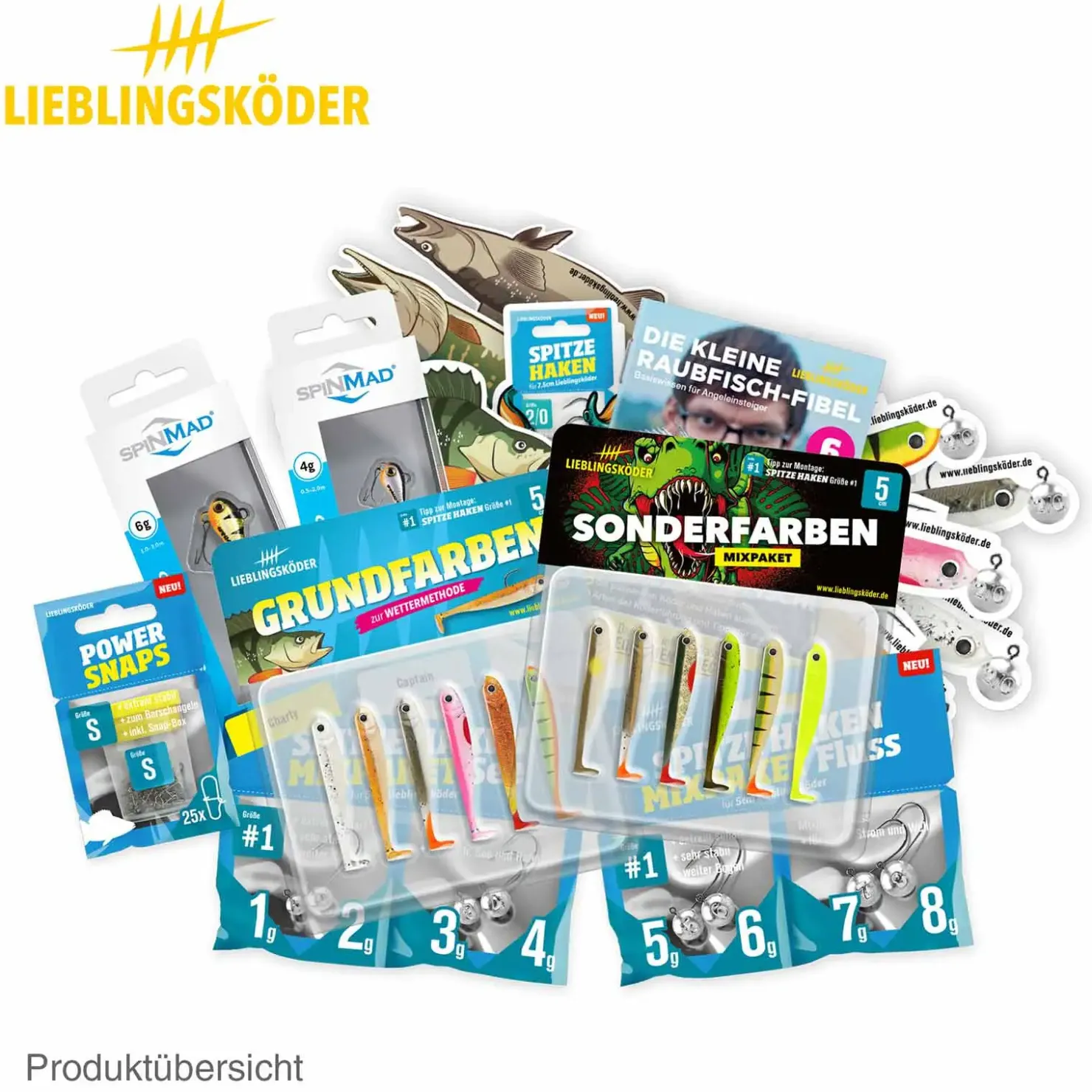 Lieblingsköder Barschbox Köderbundle| Angelset Raubfisch - Zubehör & Köder