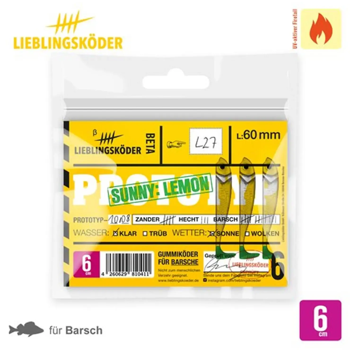 Lieblingsköder 6,0cm Gummifisch| Dorsch Gummifisch|Barsch Gummiköder