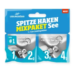 Lieblingsköder Spitze Haken #1 Mixpaket See Jigheads| Jigköpfe|Jigköpfe & Stinger Meer