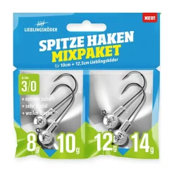 Lieblingsköder Spitze Haken 3/0 Mixpaket Jigheads| Jigköpfe & Stinger Meer|Jighaken