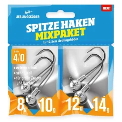 Lieblingsköder Spitze Haken 4/0 Mixpaket Jigheads| Jigköpfe|Jigköpfe & Stinger Meer