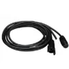 Lowrance Stromkabel für Geräte mit schwarzem Stecker (Kennzeichnung BK) mit Anschluss für Geschwindigkeitssensor und Temperatursensor| Lowrance Zubehör