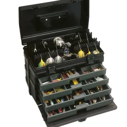 Meiho Box VS-8010 schwarz 42x24,5x32,6cm Angelkoffer| Angelkoffer