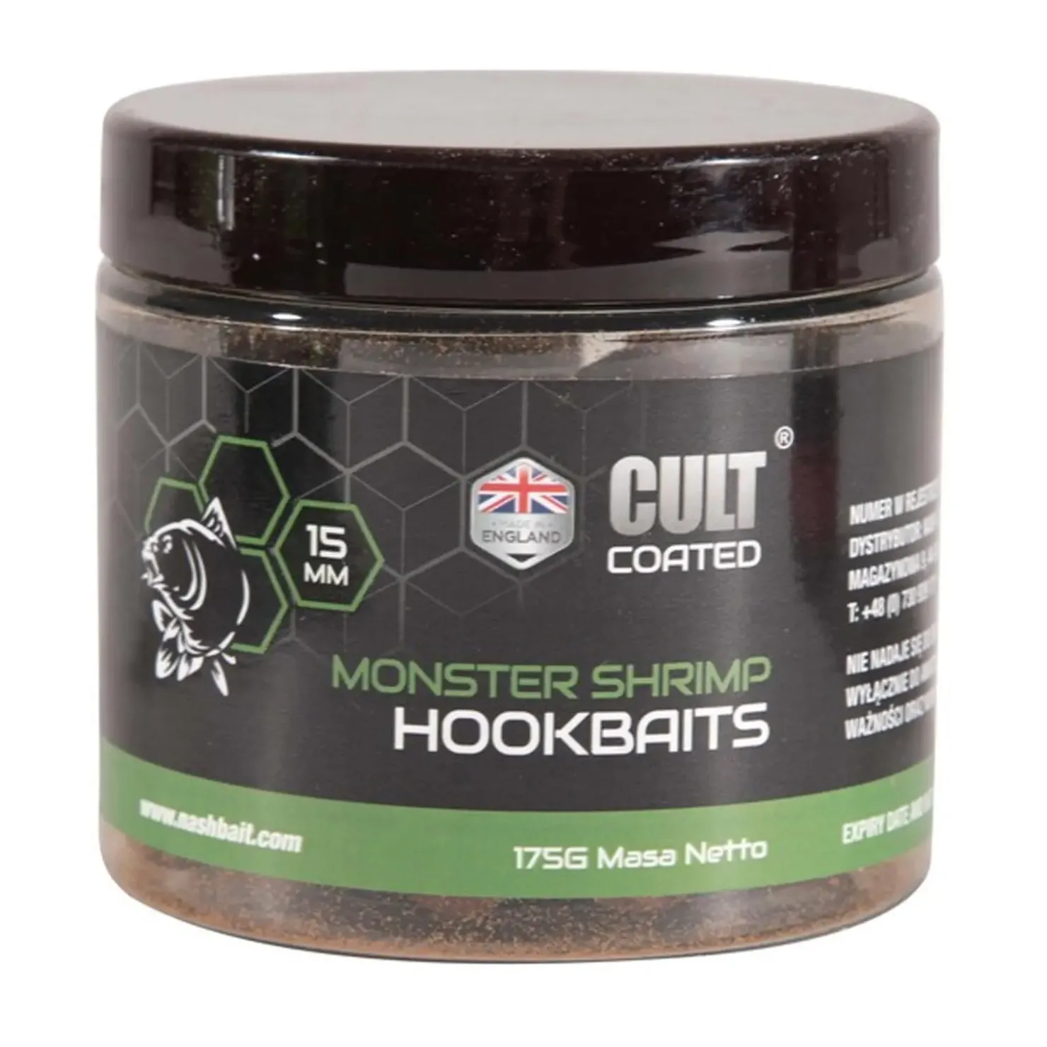 Kevin Nash Group PLC Nash Monster Shrimp Cult Coated Hookbaits 200g 15mm| Boilies & Pop-Ups|Boilies & Pop-Ups