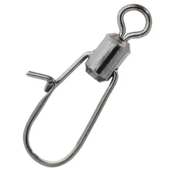Owner Hooks Owner Micro Snap mit Wirbel P-09  #1 7kg - 4 Stück| Wirbel & Karabiner Raubfischangeln|Wirbel & Karabiner