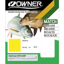 Owner Hooks Owner Stipp/Rotauge silber gebundene Haken Gr.16| Friedfischhaken|Friedfischhaken