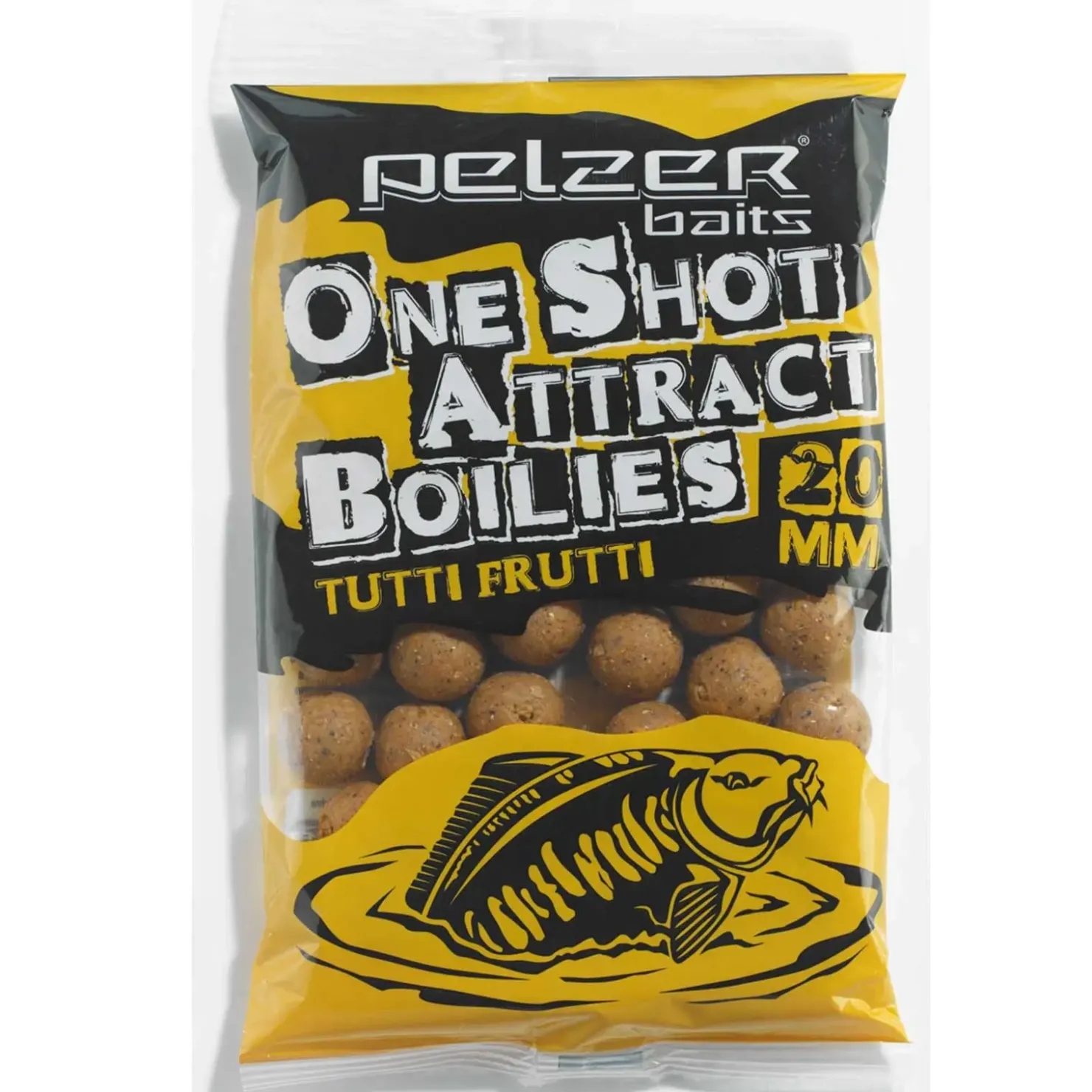 Pelzer Carp Fishing Pelzer One Shot Attract Boilies 250g Tutti Frutti| Karpfenfutter|Boilies & Pop-Ups