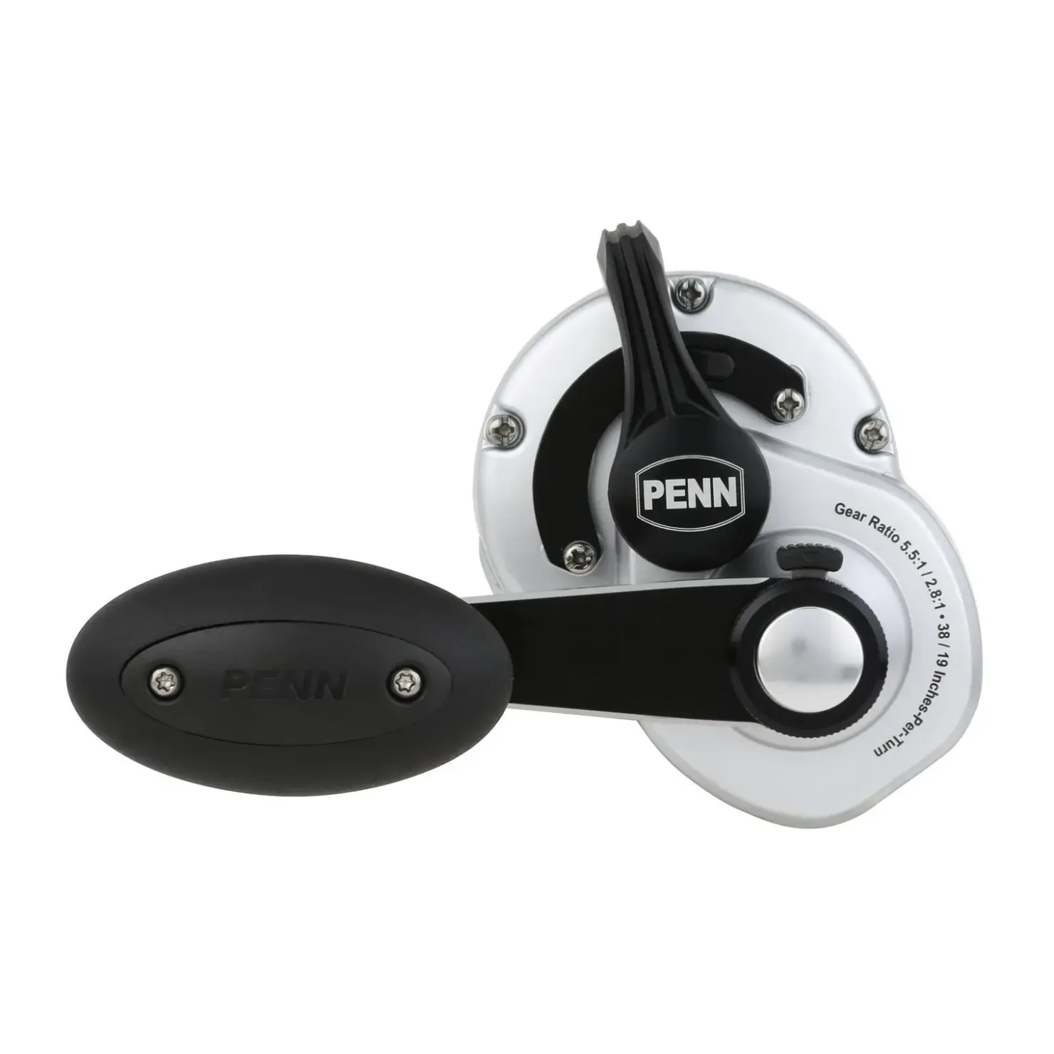 Penn Fathom II Lever Drag 2 Speed 15XN LD Multirolle| Heilbuttrollen|Dorschrollen