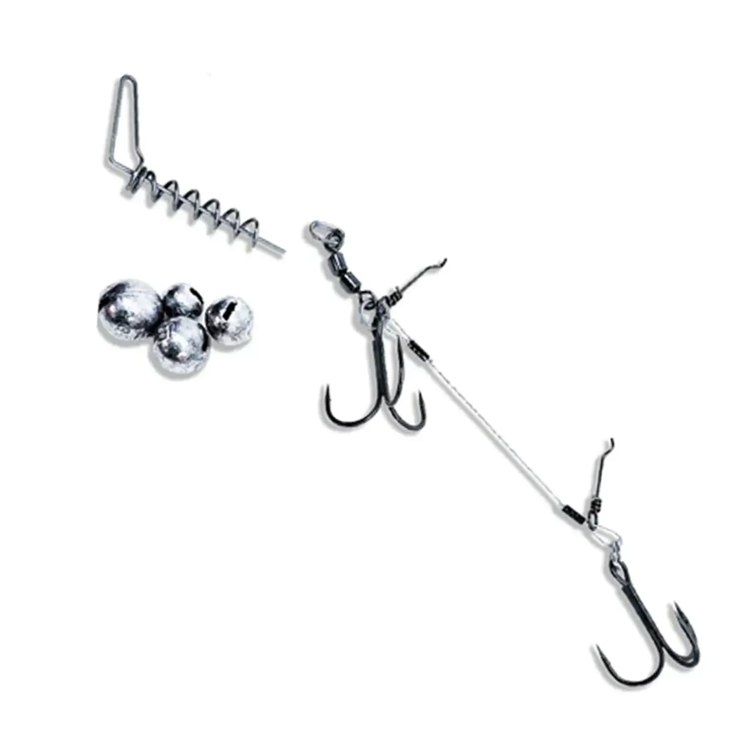 Pikecraft Fishing Pikecraft Renky Kit FishingGhost 22cm BKK Hook 1/0 1pcs Rig Zubehör| Jighaken|Raubfischhaken