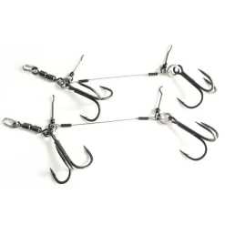 Pikecraft Fishing Pikecraft Swivel Stinger Rig L BKK 1/0 16-20cm 2pcs| Stinger Kurzvorfach