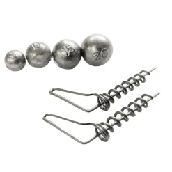 Pikecraft Fishing Pikecraft The System S-Screw Set Light 2xS-Screw & Blei 5/10/15/20g  Rig Zubehör| Raubfischhaken|Jigköpfe