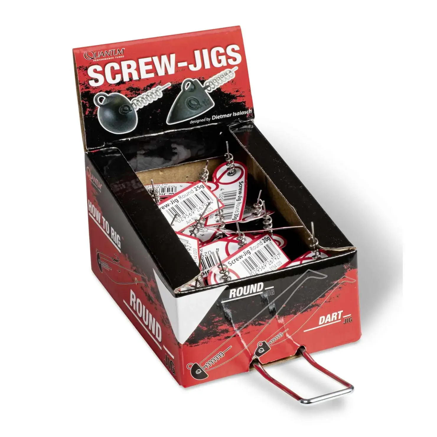 Quantum Q-Screw-Jigs Rundkopf 25g Schraub-Jigkopf| Jigköpfe