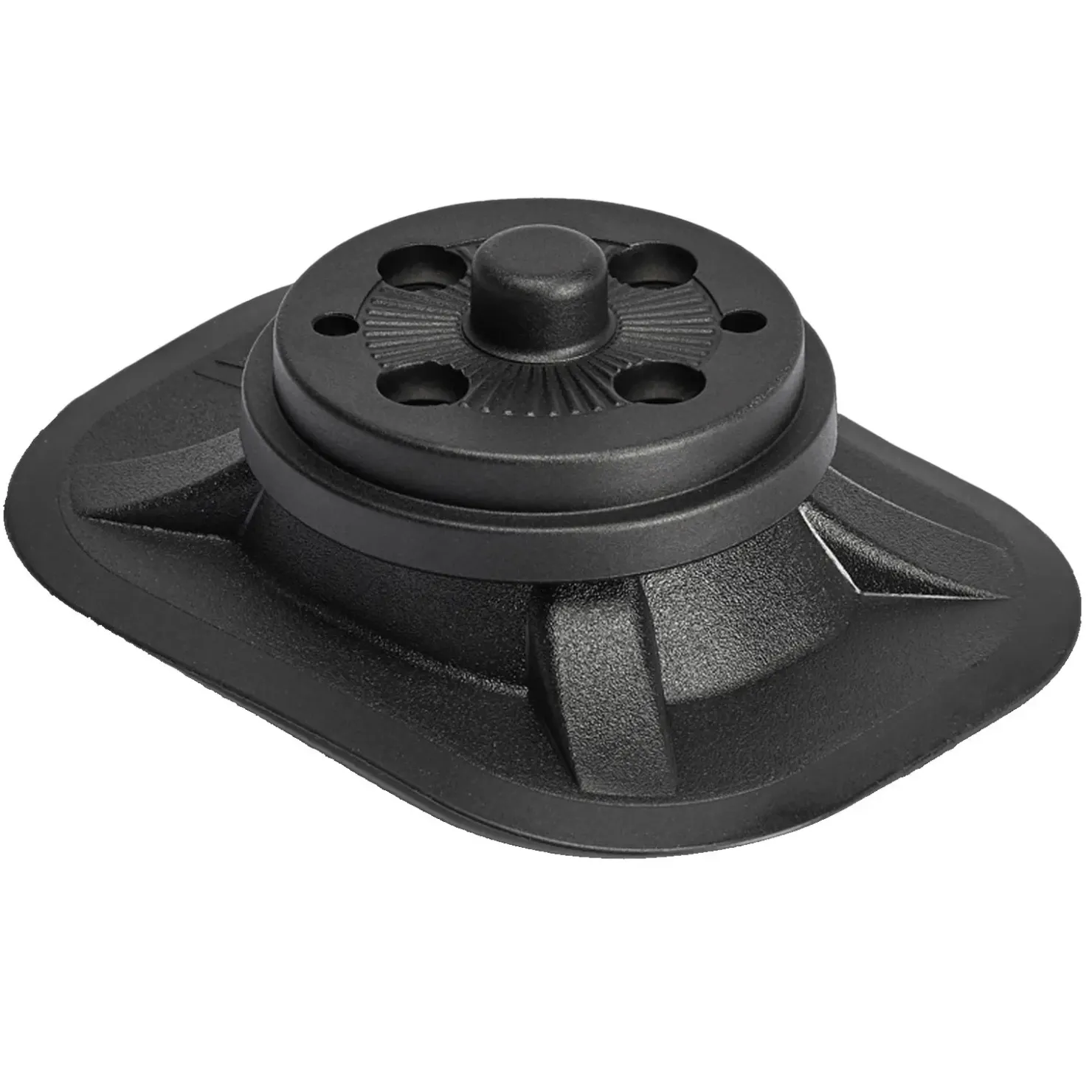 Railblaza HEXX Ribport schwarz, zum Kleben| Belly Boot Zubehör|Angelboot Zubehör