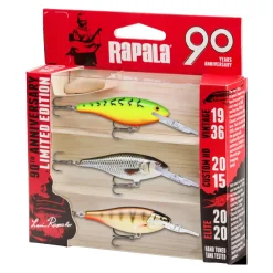 Rapala Kit R90 Shad Rap Mid Bright Wobblerset| Set Kunstköder & Zubehör|Angelset Raubfisch - Zubehör & Köder