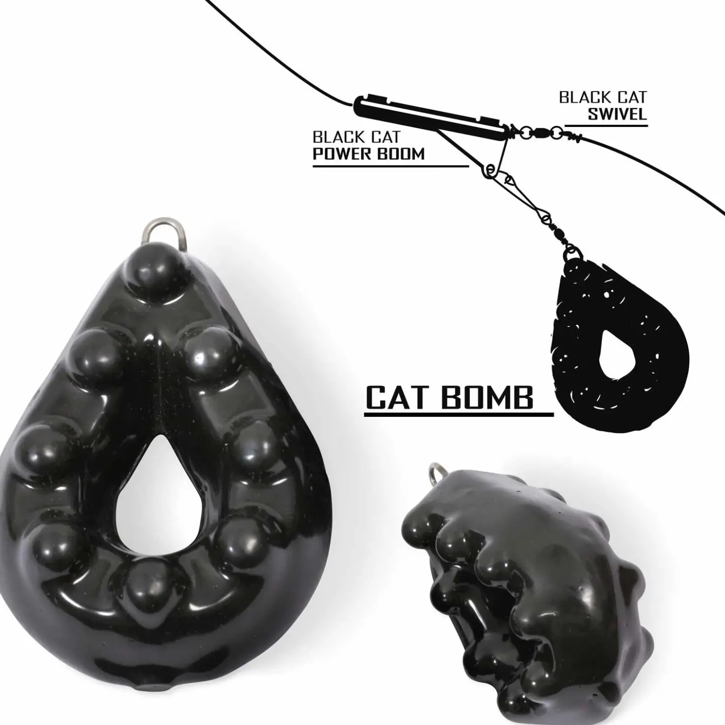 Black Cat Rhino Cat Bomb 350g Wallerblei| Wallerbleie|Grundbleie