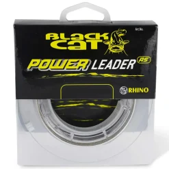 Black Cat Rhino Power Leader RS 50kg 20m| Waller Vorfachschnüre|Spezial Angelschnur