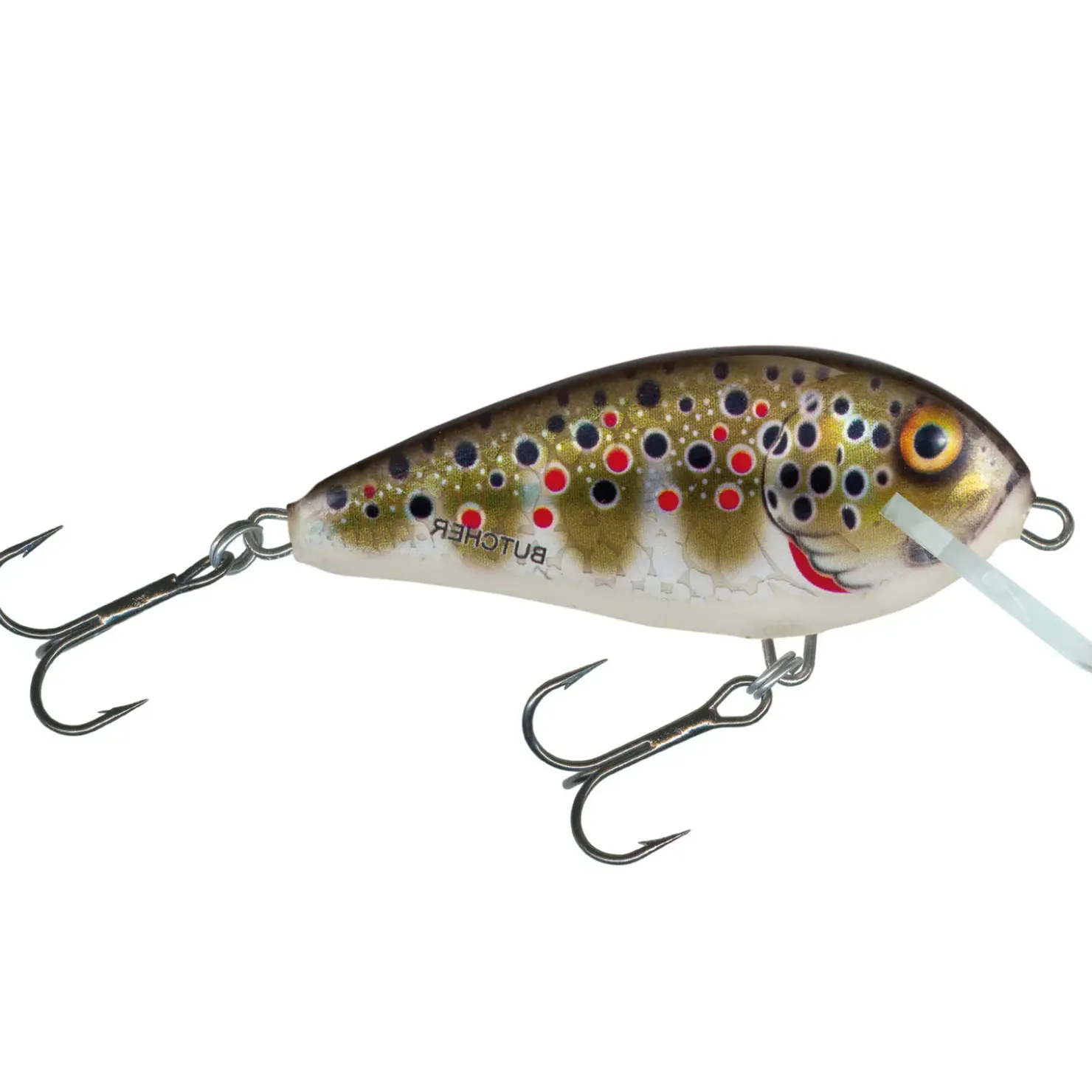 Salmo Butcher Floating 5cm Holographic Brown Trout Wobbler| Wobbler|Barsch Wobbler