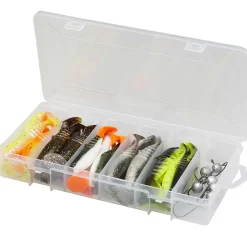Savage Gear Cannibal Shad Kit 6.8 & 8cm Mixed Colors 36 Stück Gumifisch-Set| Forellen Gummiköder|Gummifische