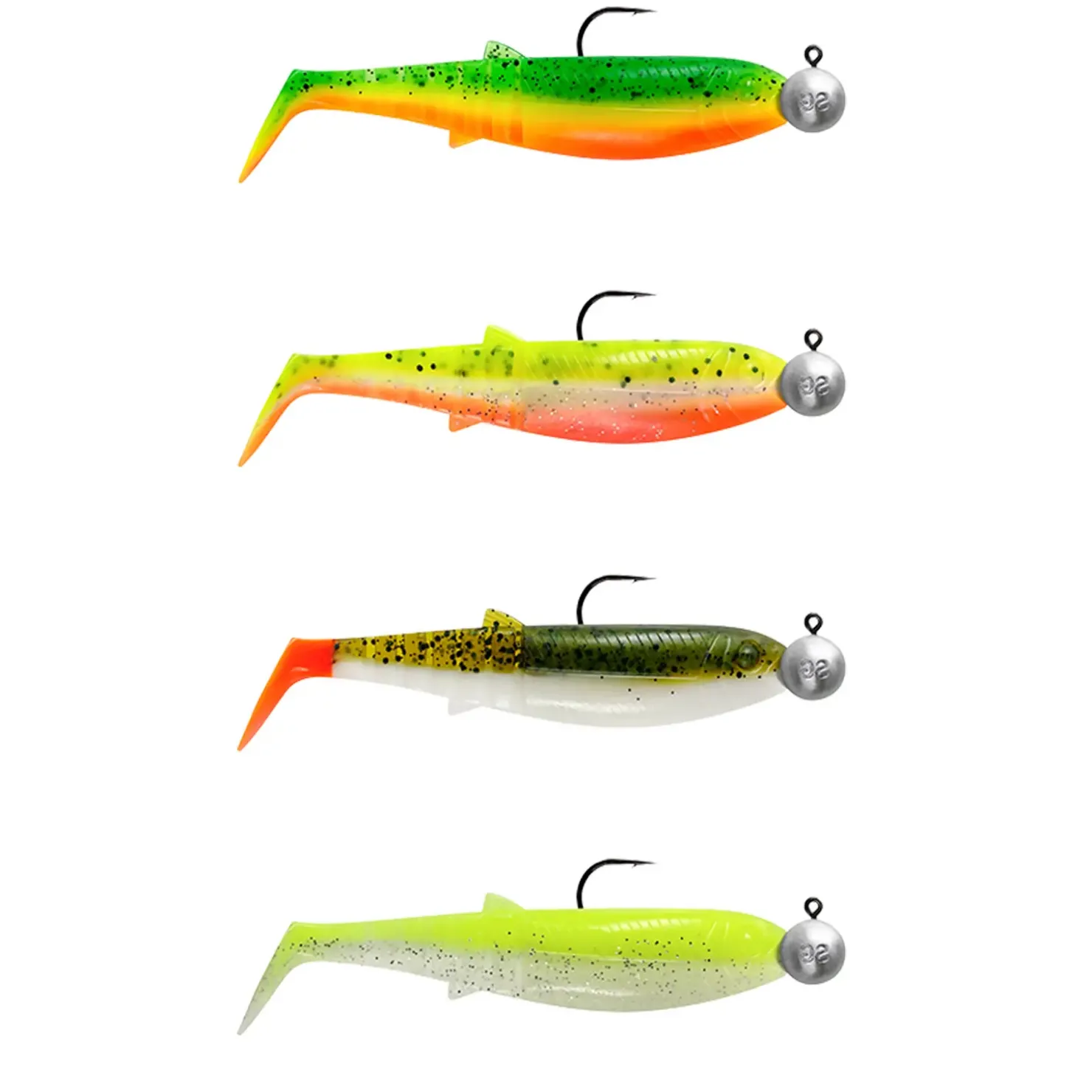 Savage Gear Cannibal Shad 8cm 5g+7,5g #2/0 Gummifisch Set| Set Kunstköder & Zubehör|Hechtsaison