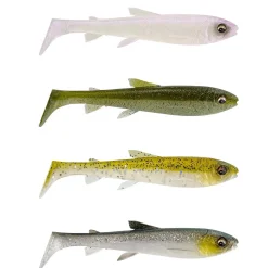 Savage Gear 3D Whitefish Shad 9,0cm 4pcs. Gummifisch| Zandersaison|Gummifische