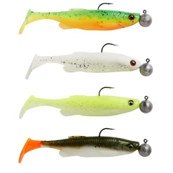 Savage Gear Fat Minnow T-Tail RTF 13cm Sinking Gummifisch montiert| Gummifische