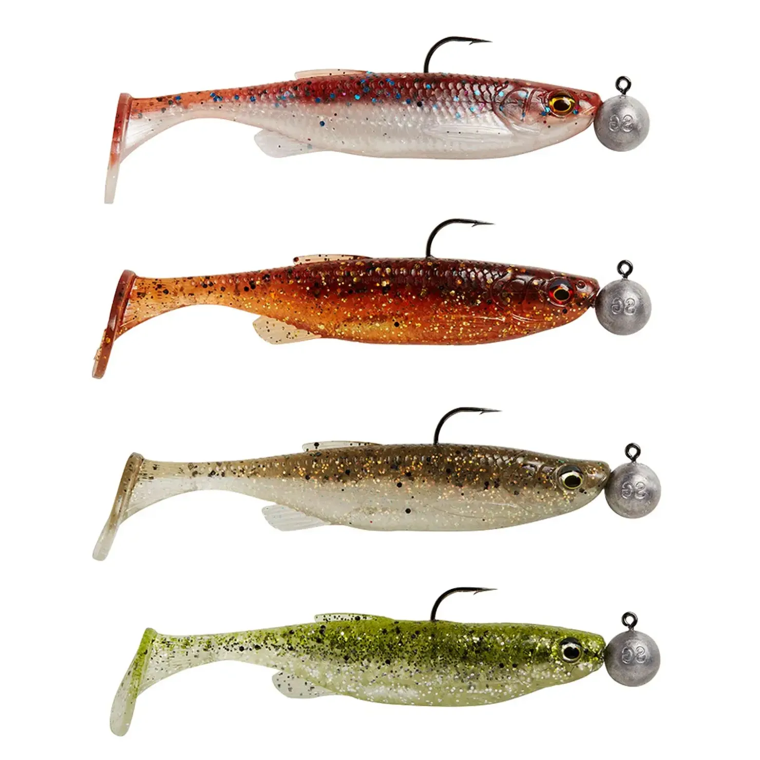 Savage Gear Fat Minnow T-Tail RTF 10,5cm Sinking Gummifisch montiert| Gummifische