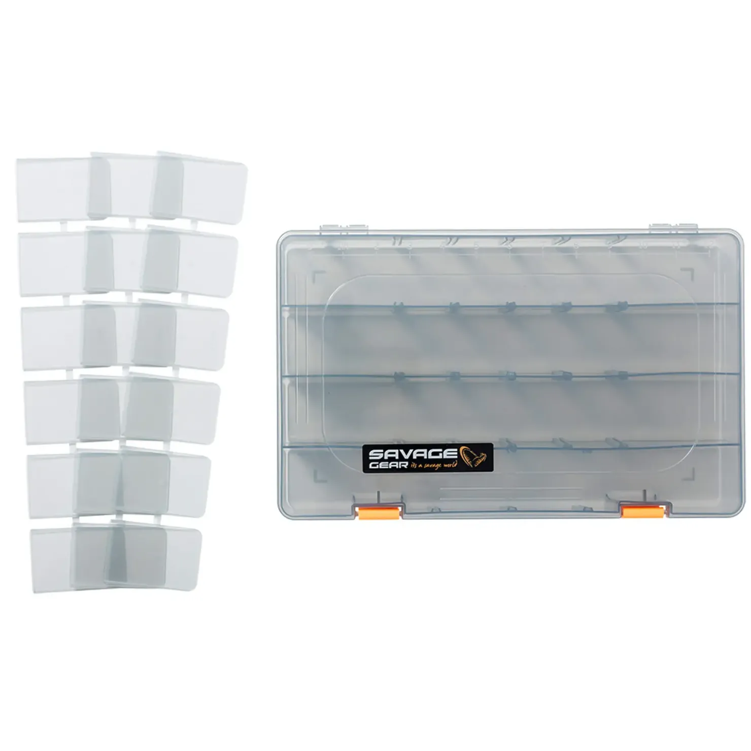 Savage Gear Lurebox 6B Smoke 36X22.5X5Cm Köderbox Angelbox| Angelboxen & Köderboxen