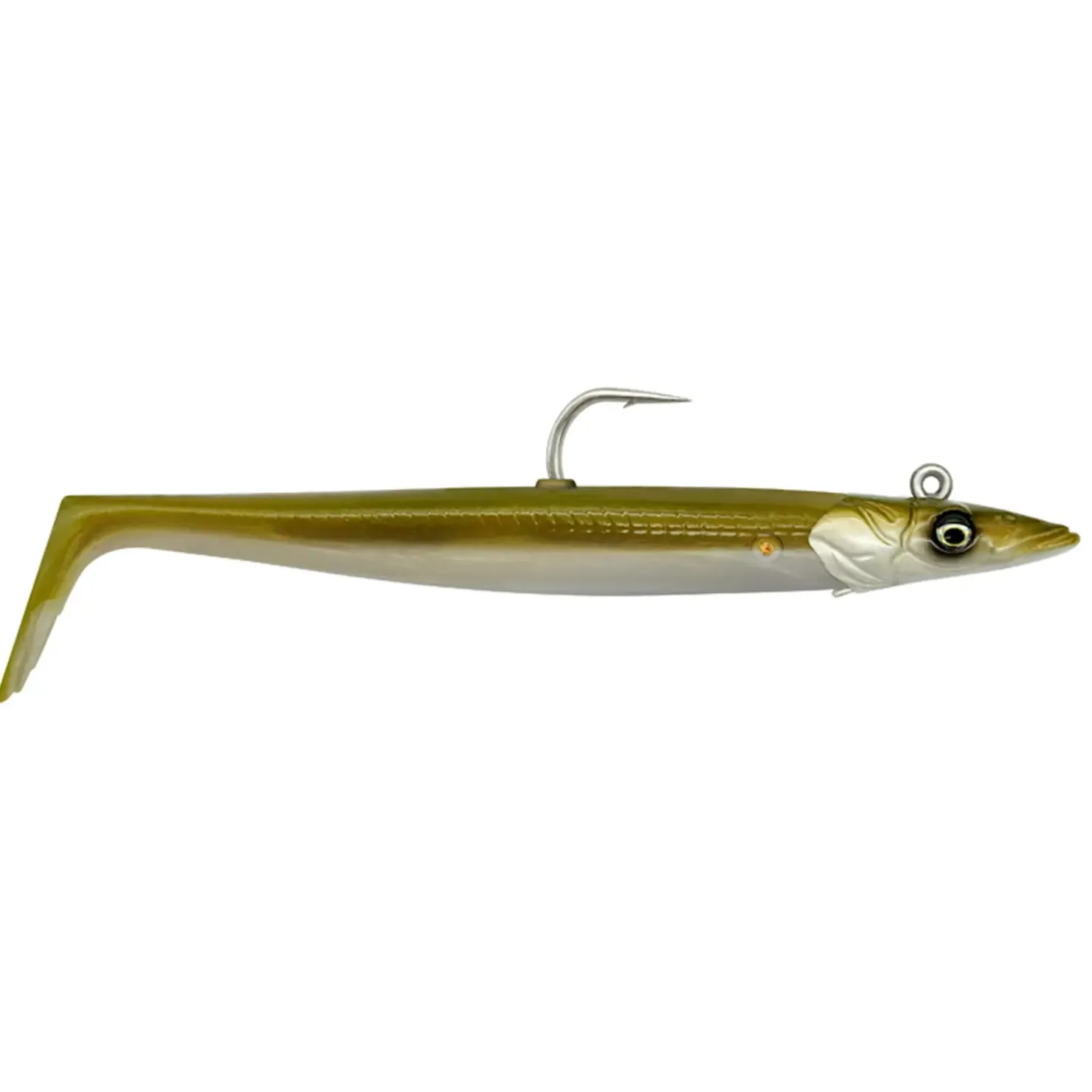 Savage Gear Sandeel V2 15.5cm 46g 2+1 Teile Gummifisch montiert| Dorsch Gummifisch|Nordsee Gummifische