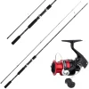 Shimano Rolle Sienna & Rute 2,40m 10-30g Forelle + Barsch Angelset Combo| Angelcombo Forelle