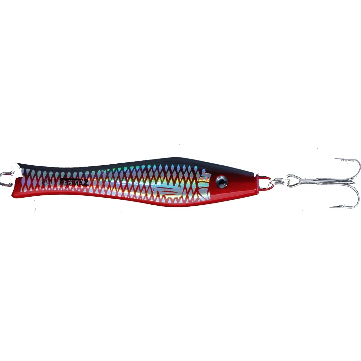 Sänger Angeln Sänger 3D Holo Pilker 125 g Schwarz rot| Dorsch Pilker|Nordsee Pilker