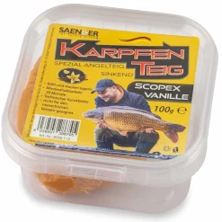 Sänger Angeln Sänger Karpfenteig 100g Scopex Vanille| Karpfenfutter|Friedfischfutter