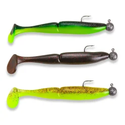 Sänger Angeln Sänger Splitfire 15cm/14g Action Pack 5 montiertes Gummifisch-Set| Hechtköder|Hecht Gummifisch
