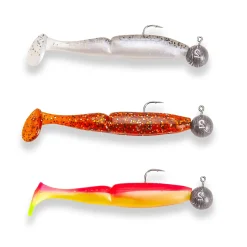 Sänger Angeln Sänger Splitfire 7,5cm/7g Action Pack 2 montiertes Gummifisch-Set| Set Kunstköder & Zubehör|Hechtsaison