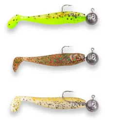 Sänger Angeln Sänger Woozler 5cm/3,5g Action Pack 1 montiertes Gummifisch-Set| Forellen Gummiköder|Set Kunstköder & Zubehör