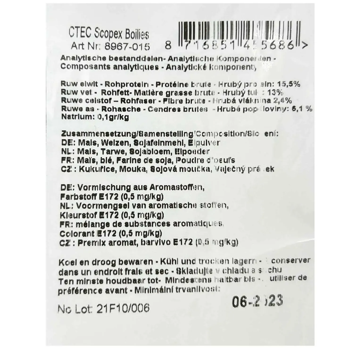 Spro C-TEC SCOPEX BOILIES 20mm 800G| Karpfenfutter|Boilies & Pop-Ups