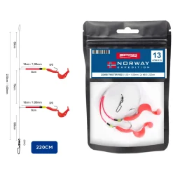 Spro Norway Expedition Rig #13 Paternoster Twister Red| Dorsch Beifänger|Norwegen Angelköder