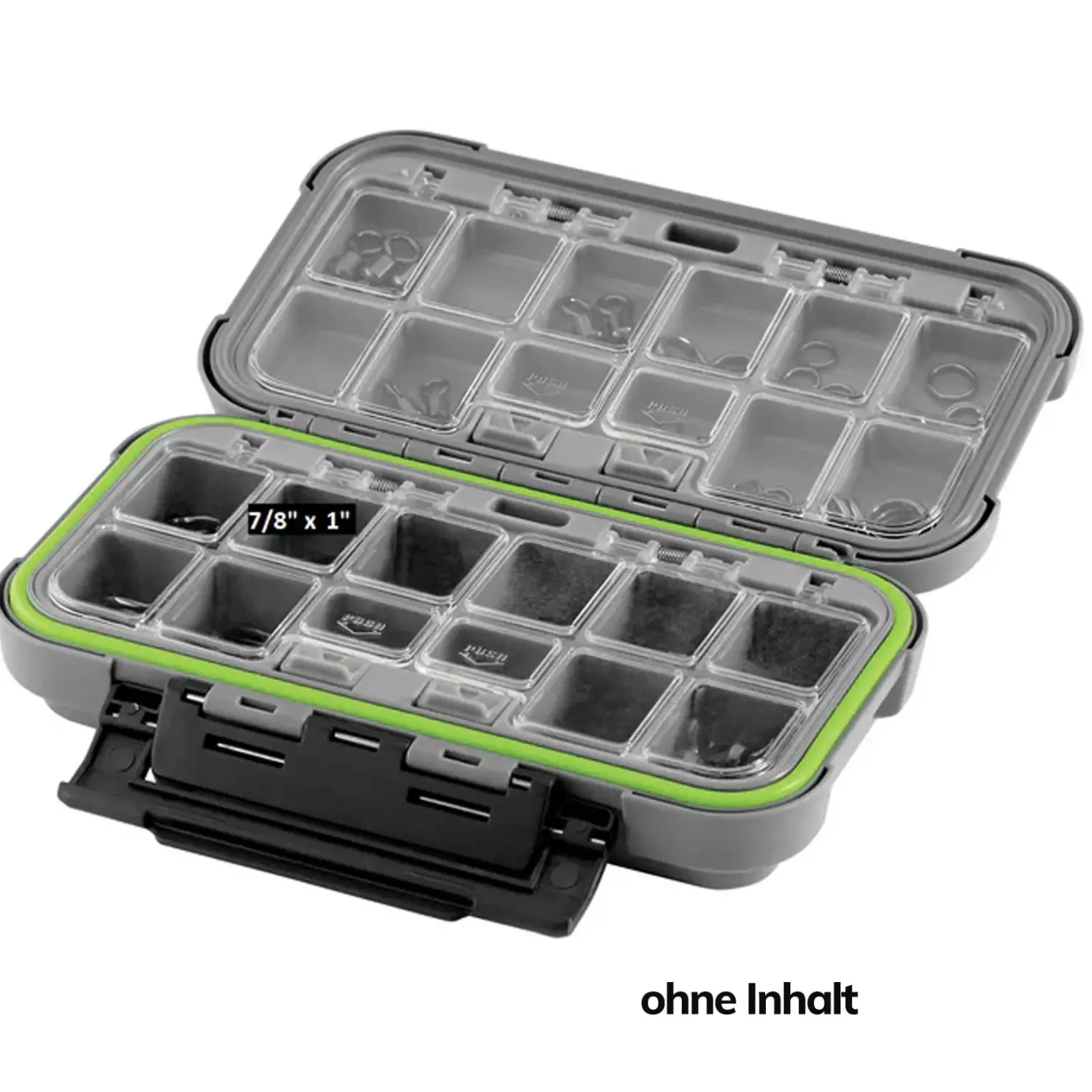 Spro Terminal Box M Waterproof Gray/Green Angelbox| Angelboxen & Köderboxen