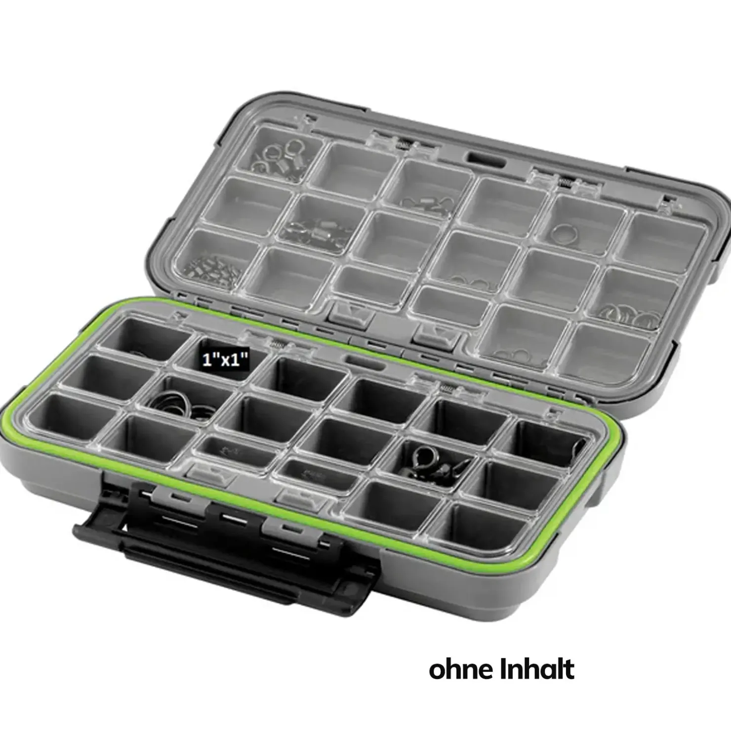 Spro Terminal Box XL Waterproof Gray/Green Angelbox| Angelboxen & Köderboxen