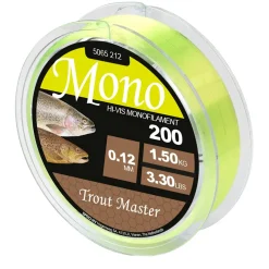 Spro Trout Master Hi-Vis Mono 0.22mm 4.9kg 200m Forellenschnur| Monofile Angelschnur