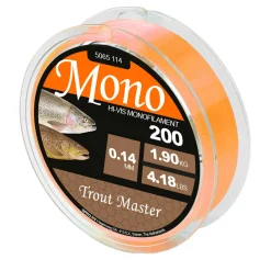 Spro Trout Master Hi-Vis Mono 0.20mm 4.2kg 200m Forellenschnur| Monofile Angelschnur