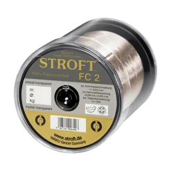 Stroft FC2 0,30mm 7,1kg 250m Kristall Transparent Fluorocarbon Angelschnur| Fluorocarbon Angelschnur|Monofile Angelschnur