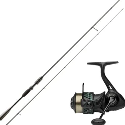 Fishing-King Shop Ultra Light Spinn Combo - Okuma Psycho Stick 0,5–3,5g x Savage Gear Fishing-King 1000 Special FD| Rute & Rolle Raubfisch