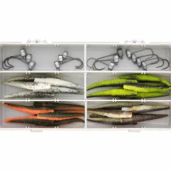 Westin Ned Worm Box 37Pcs Köder Komplettbox| Angelset Raubfisch - Zubehör & Köder