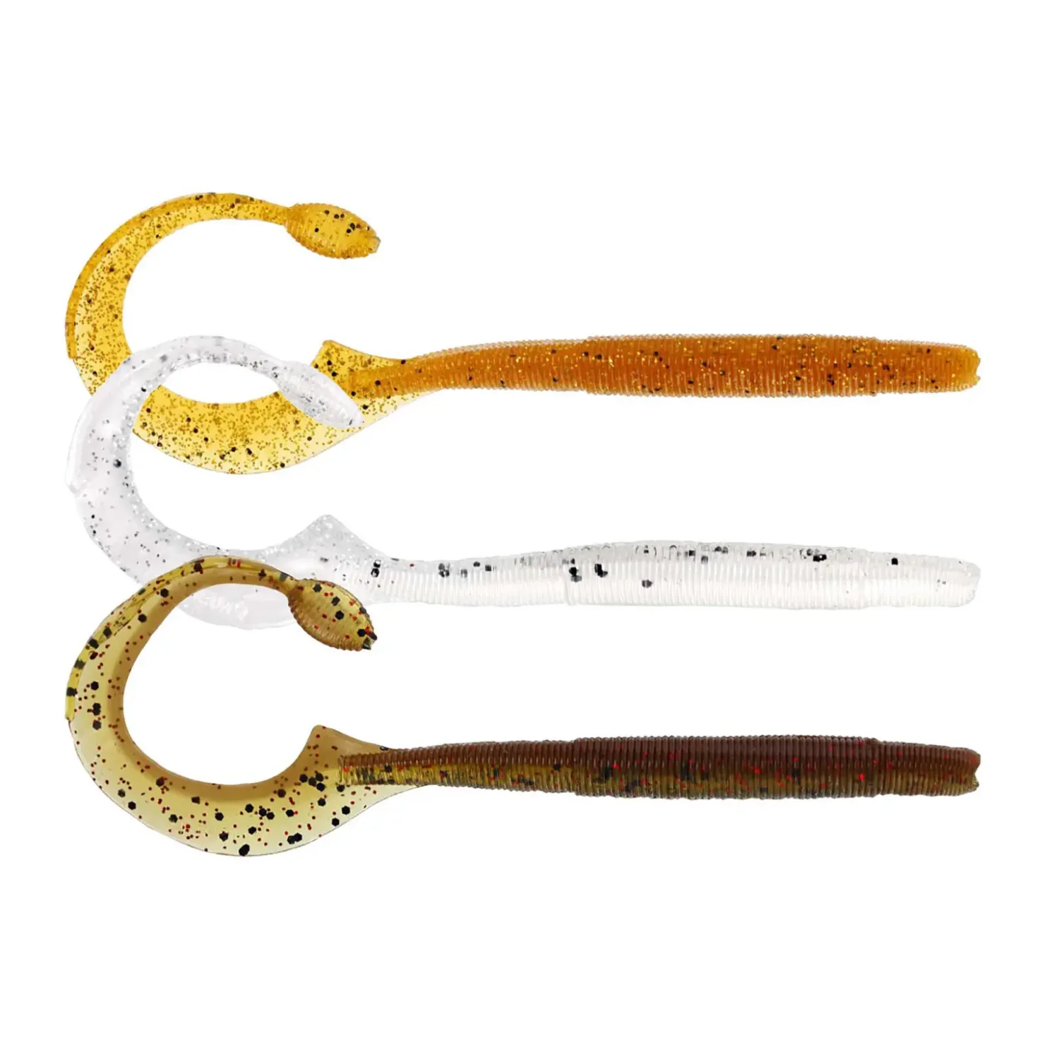 Westin Ned Worm Curl 12cm 3g 5 Stück Gummiwurm| Zanderköder|Drop Shot Köder